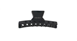 BROCHES PL&Aacute;STICO GRANDE X 6, NEGRO      