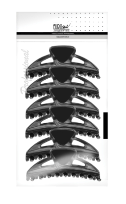 BROCHES FANTASIA GRANDES X 6 UNID. NEGRO