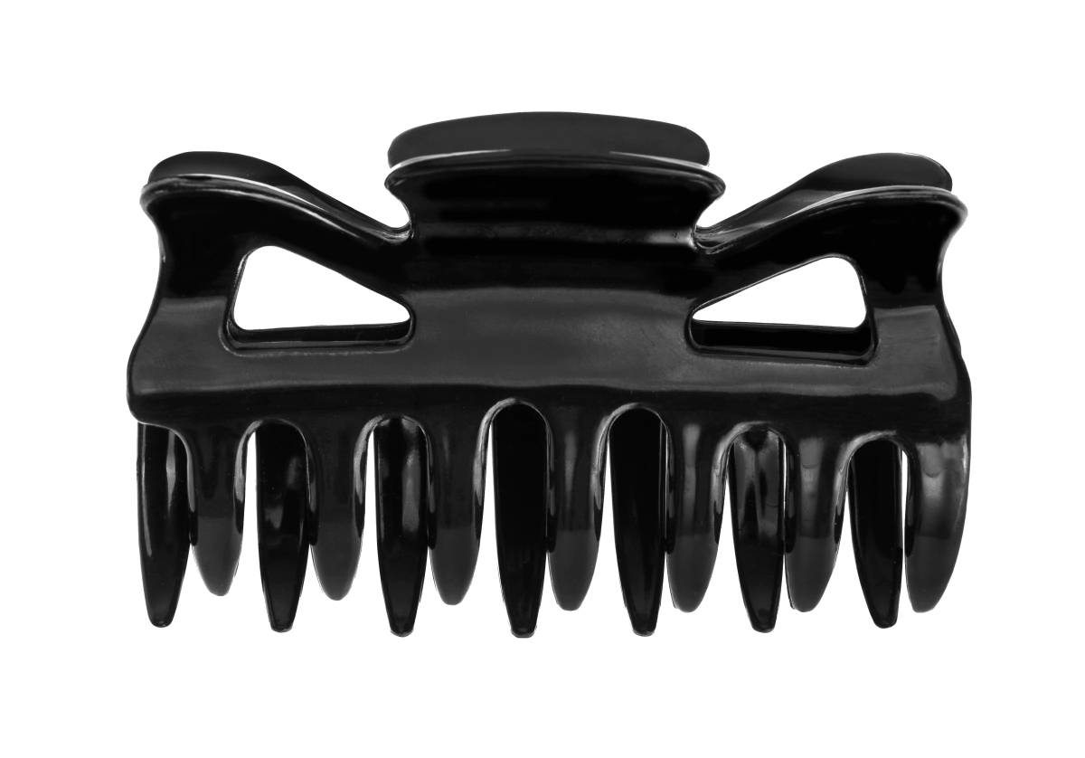 BROCHES FANTASIA CURVADO X 4 UND, NEGRO      