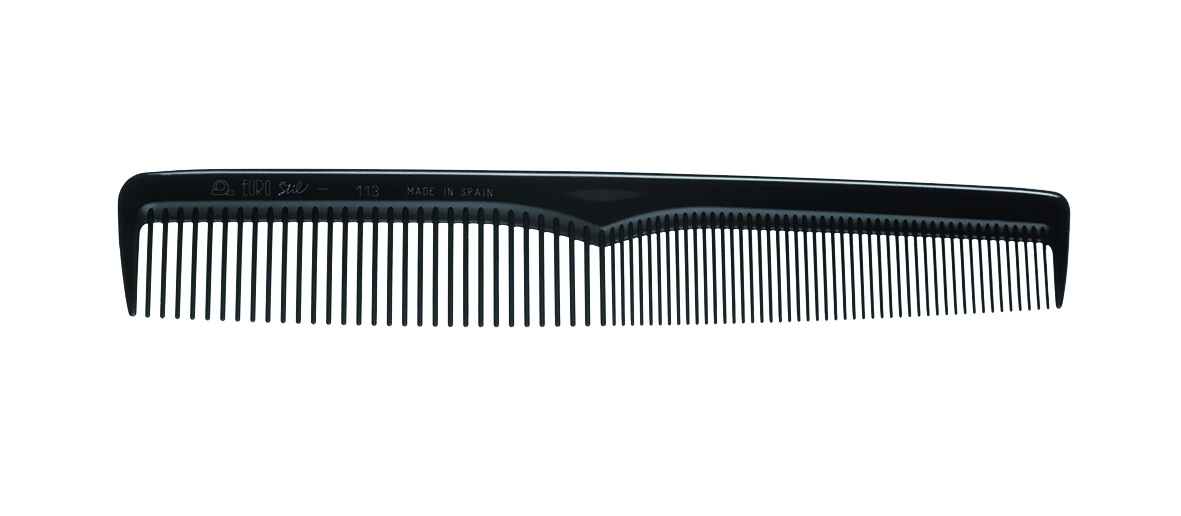 PEINE BATIDOR NYLON 17.5 CM NEGRO ENVASADO SIN TAMPOGRAFIA