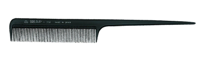 PEINE P&Uacute;A PL&Aacute;STICO NYLON PROFESIONAL 20.5 CM NEGRO ENVASADO SIN TAMPOGRAFIA