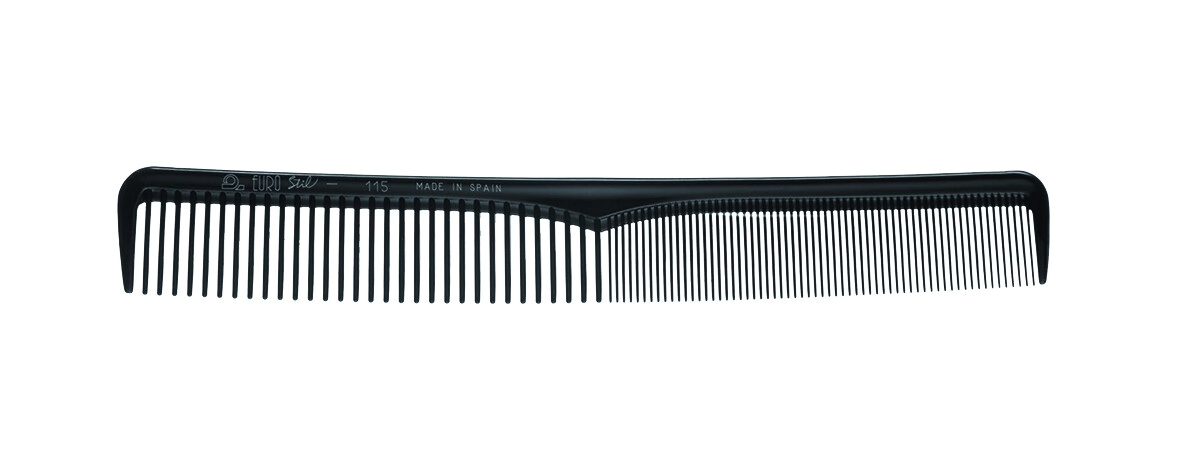 PEINE BATIDOR NYLON CORTE 17.5 CM NEGRO ENVASADO SIN TAMPOGRAFIA