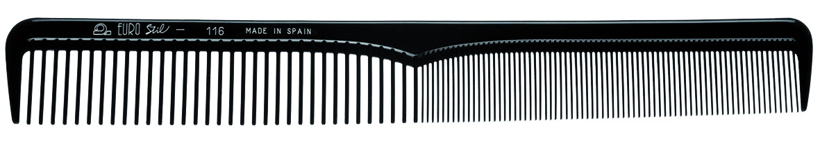 PEINE BATIDOR NYLON PROFESIONAL 19.5 CM NEGRO ENVASADO SIN TAMPOGRAFIA