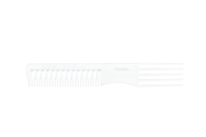 PEINE AHUECADOR CURVADO BLANCO 19CM      