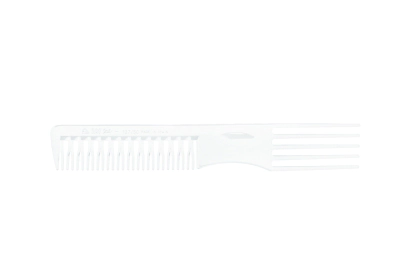 PEINE AHUECADOR CURVADO BLANCO 19CM      