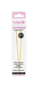 PINZA DEPILAR PROF. DORADA 9 CM. DORADO ENVASADO SIN TAMPOGRAFIA
