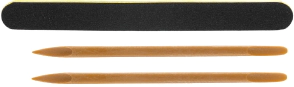 LIMA ACOLCHADA NEGRA + 2 BAJA CUTICULAS      