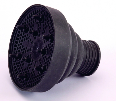 DIFUSOR PLEGABLE DE SILICONA, NEGRO      