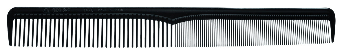 PEINE BATIDOR NYLON PROFESIONAL LARGO 21.5 CM NEGRO ENVASADO SIN TAMPOGRAFIA