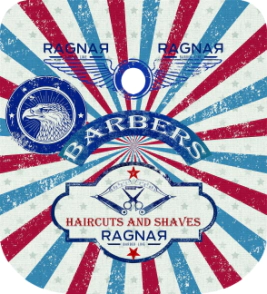 CAPA BARBERO "BARBERS USA" 100% POLIESTER 140x160