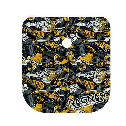CAPA BARBERO "GRAFFITI" 100% POLIESTER 140x160