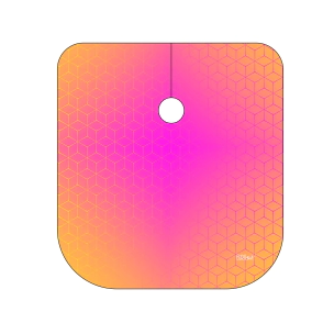 CAPA DAMA "GEOMETRICA" 100% POLIESTER 160X145