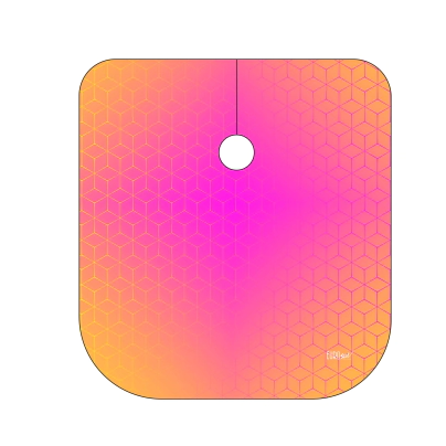 CAPA DAMA "GEOMETRICA" 100% POLIESTER 160X145