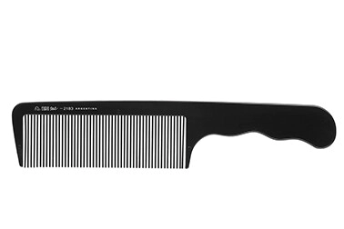 PEINE CORTE ESPECIAL M&Aacute;QUINA PROFESIONAL 25.5 CM NEGRO ENVASADO SIN TAMPOGRAFIA