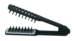 CEPILLO TERMICO DOBLE ALISAR, NEGRO      