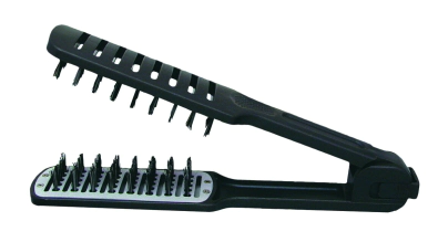 CEPILLO TERMICO DOBLE ALISAR, NEGRO      