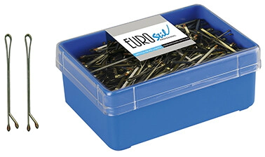 CAJA 300 CLIPS DORADOS      