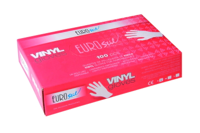 CAJA 100 GUANTES DE VINILO TALLA M