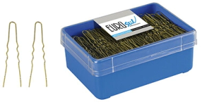 CAJA 400 HORQUILLAS INVISIBLES DORADAS      