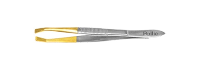 PINZA DEPILAR 8 CM. PUNTA DORADA      