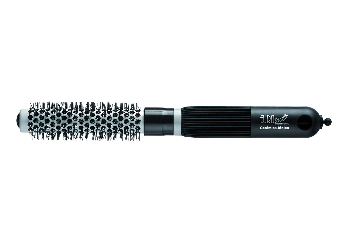 CEPILLO TERMICO MANGO GOMA 20 MM NEGRO ENVASADO  