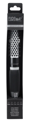 CEPILLO TERMICO MANGO GOMA 20 MM NEGRO ENVASADO