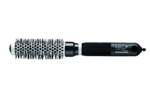 CEPILLO TERMICO MANGO GOMA 25 MM NEGRO ENVASADO  