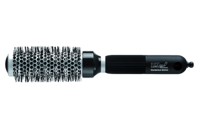 CEPILLO TERMICO MANGO GOMA 33 MM NEGRO ENVASADO  
