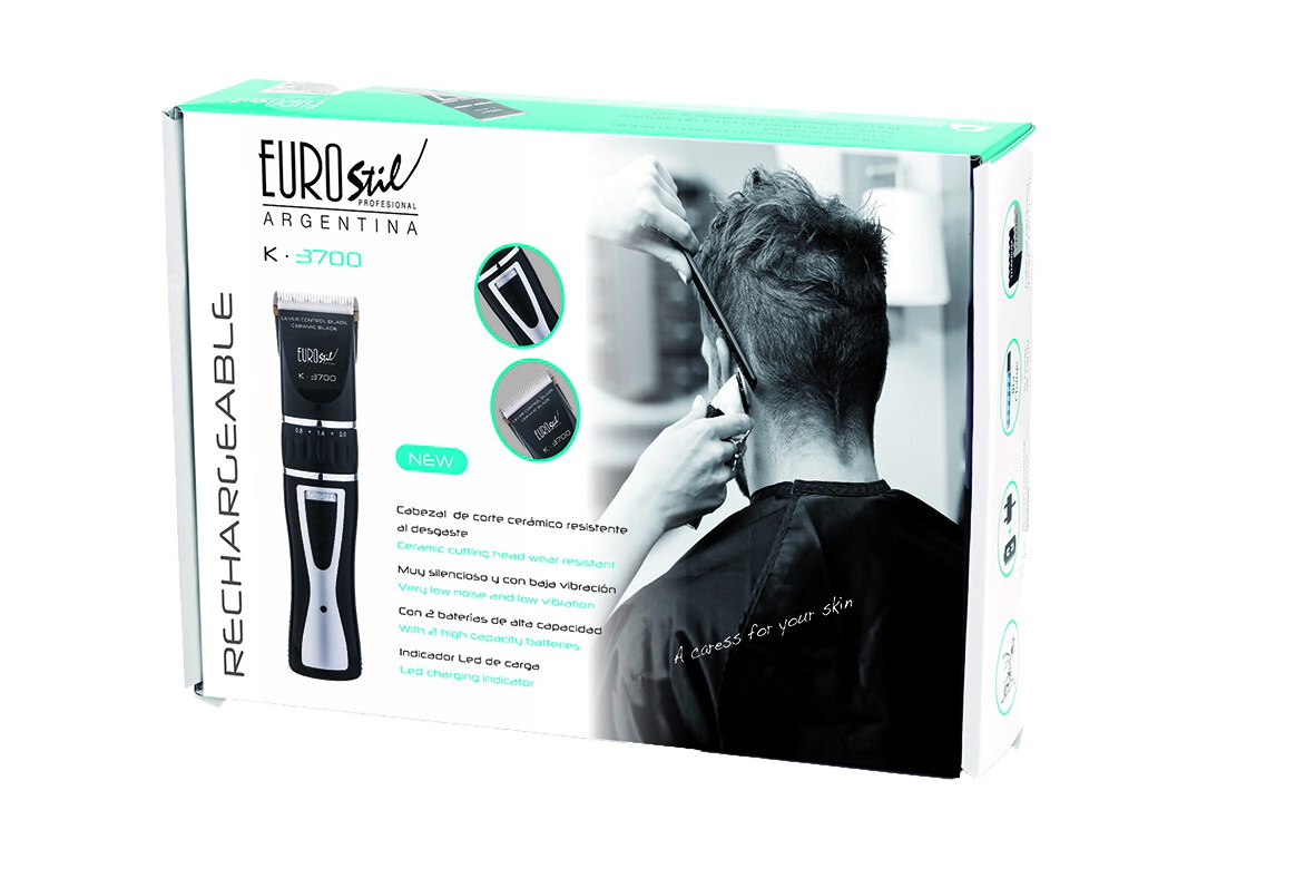 MAQ.CORTA CABELLO PROF.CERAMICA RECARGABLE, NEGRA      