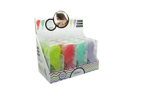 EXPOSITOR CON 12 CEPILLOS DETANGLER GRANDES COLORE      